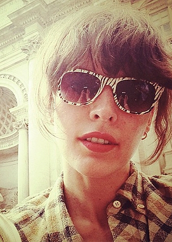 Milla Jovovich, vacanze romane