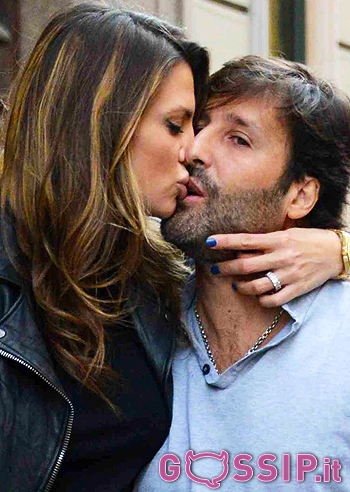 Claudia Galanti, strepitosa, con Arnaud Mimran