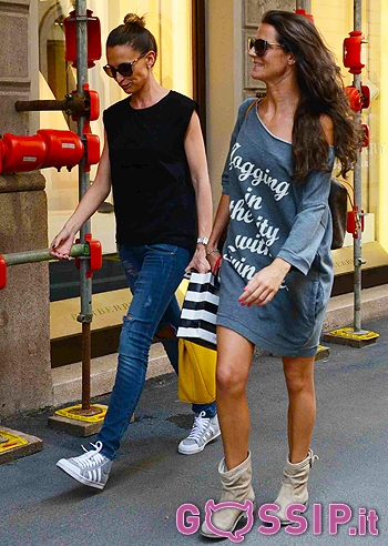 Cristina De Pin, shopping con Gloria Patrizi