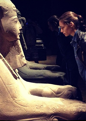 Marica Pellegrinelli al Museo Egizio