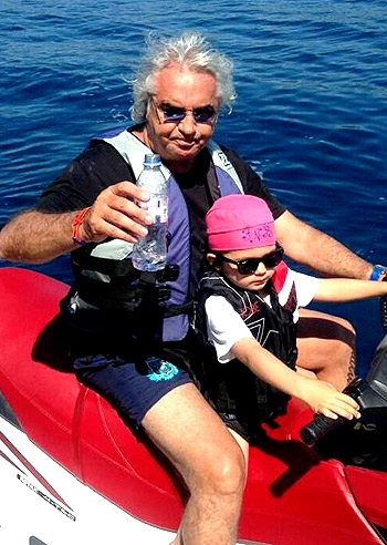 Flavio Briatore con Lucio Presta in Grecia