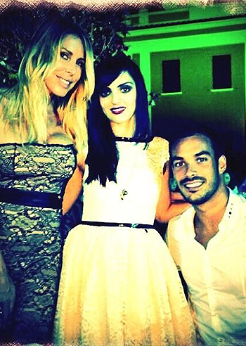 Guenda e Luca con la loro amica Jessica