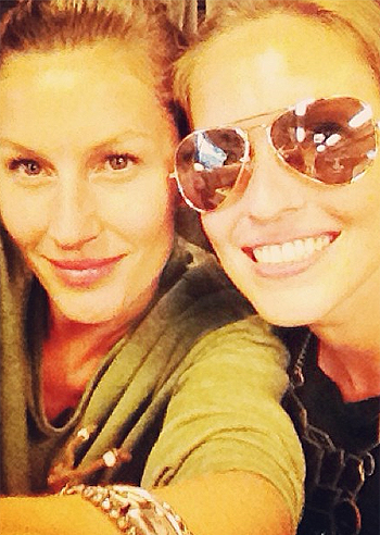 Gisele con la sorella più piccola