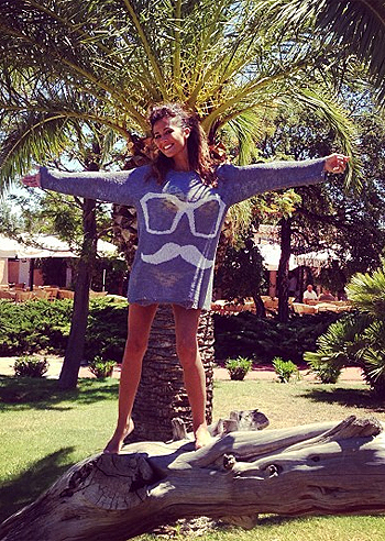 Giorgia, una palma con baffi e occhiali