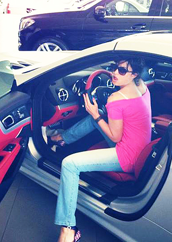 Sara Tommasi, desiderio di una super car