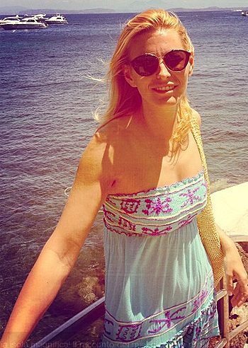 Federica Fontana, weekend romantico a Ischia