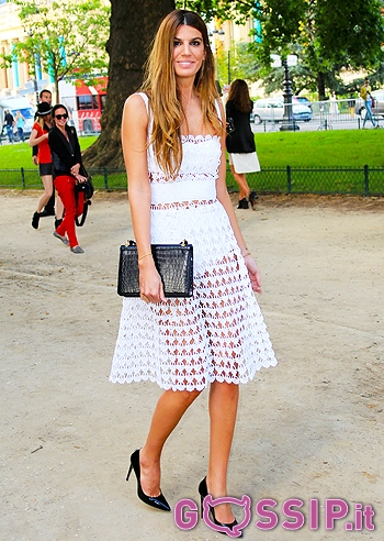 Bianca Bradolini, total white 'vedo non vedo'