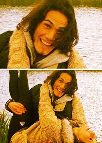 Cavani e Maria Rosaria innamorati in Uruguay