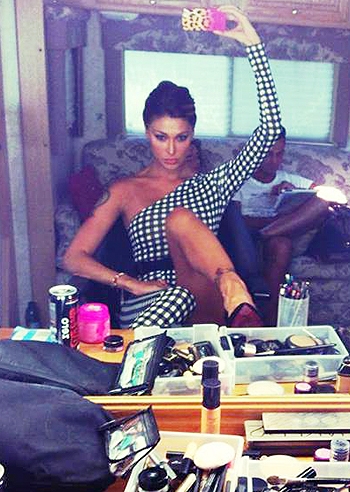 Belen Rodriguez di nuovo al lavoro