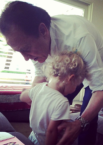 Roby Facchinetti nonno premuroso