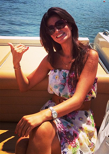 Un giretto in barca per Laura Torrisi