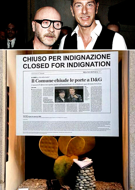 Dolce&Gabbana, negozi chiusi per protesta Dolce&Gabbana, negozi chiusi per protesta