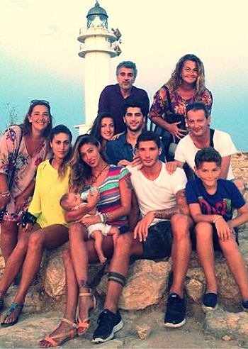 Belen e Stefano, foto di famiglia Belen e Stefano, foto di famiglia