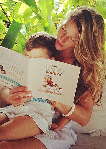 Gisele Bundchen, letture con Benjamin