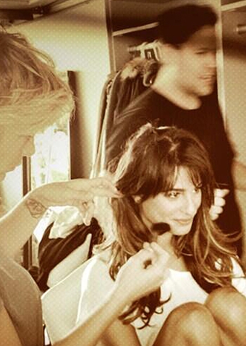 Lea Michele sorridente al trucco Lea Michele sorridente al trucco