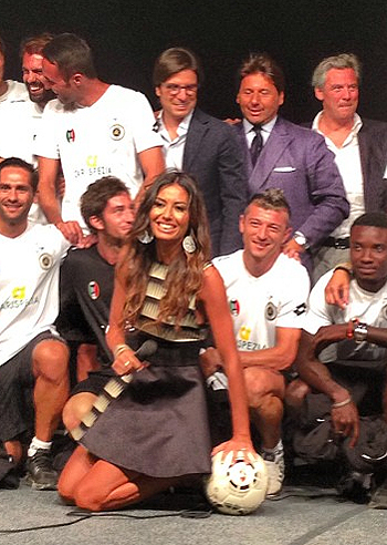 Elisabetta Gregoraci madrina dello Spezia Calcio