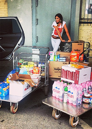 Spesa super per Alessia Fabiani