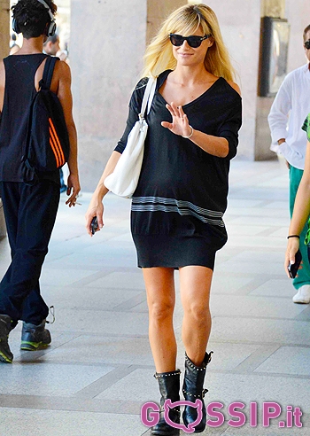 Michelle Hunziker, pancione da parto