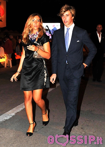 Leonardo Bongiorno con una bionda