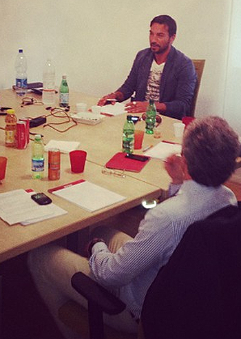 Costantino Vitagliano in riunione