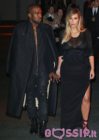 Kim e Kanye, primo viaggio lontani da North