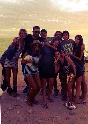 Vale Rossi e Cesare Cremonini, Ibiza con gli amici