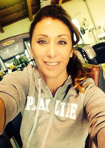 Sabrina Salerno, inizio settimana in palestra