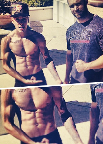 Justin Bieber sempre piu palestrato