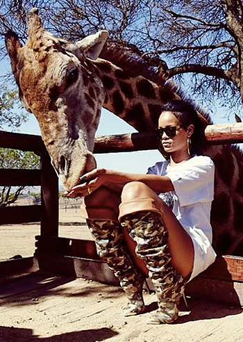 Rihanna amica degli animali: foto