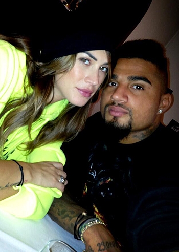Kevin Prince Boateng, cena con Melissa
