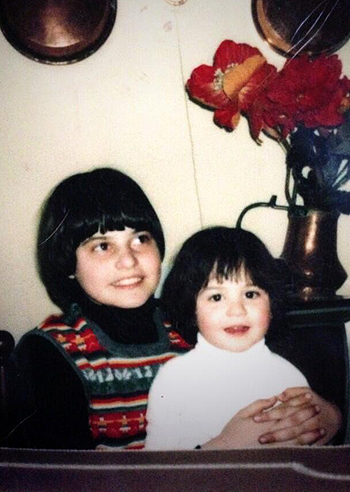 Sara e Simona, le Ventura da piccole