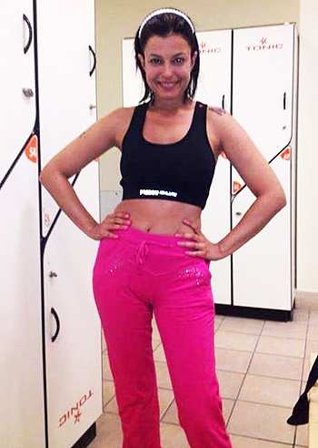 Sara Tommasi habituè della palestra Sara Tommasi habituè della palestra