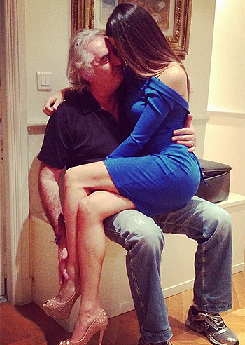 Flavio Briatore, coccole con Elisabetta