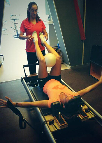 Flavia Pennetta, duro allenamento Flavia Pennetta, duro allenamento