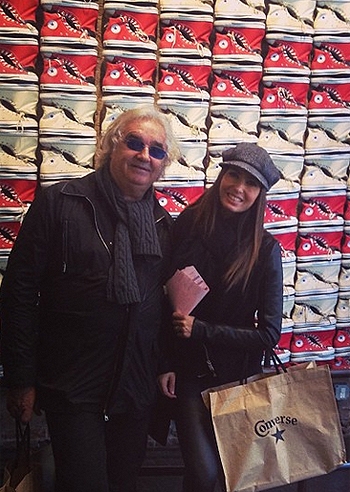 Flavio Briatore con Eli a NY