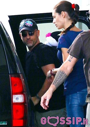 Marica Pellegrinelli con Eros, via da Miami Marica Pellegrinelli con Eros, via da Miami