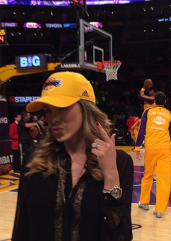 Aida Yespica tifa Lakers