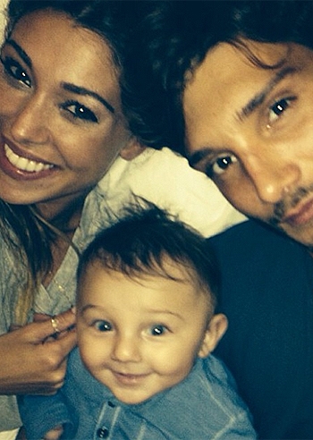 Belen Rodriguez, weekend in famiglia Belen Rodriguez, weekend in famiglia