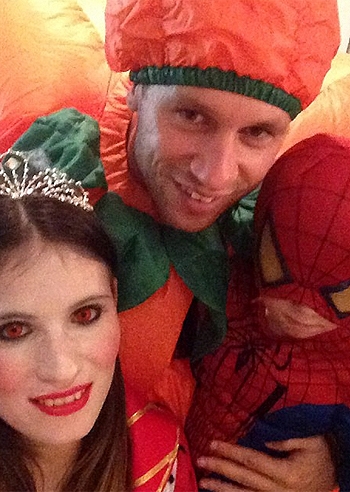 Antonio Cassano, un 'zuccone' per Halloween