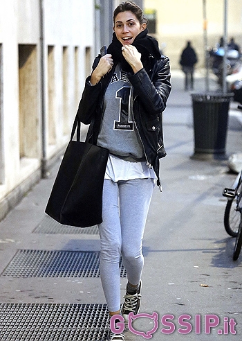 Melissa Satta, l'influenza non la ferma