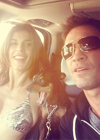 Elisabetta Canalis, in Italia per Zelig