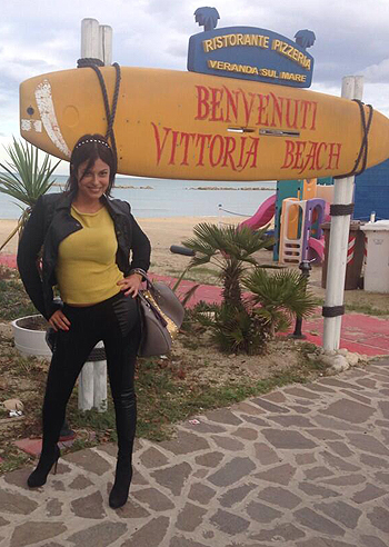 Sara Tommasi a Vittoria Beach