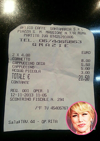 Conto salato per Nancy Brilli