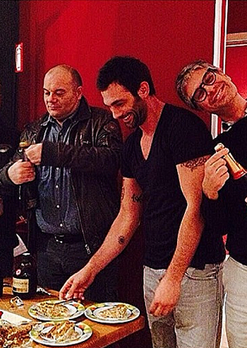 Francesco Arca, festeggiamenti notturni