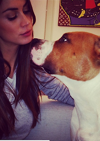 Melissa, coccole con MJ