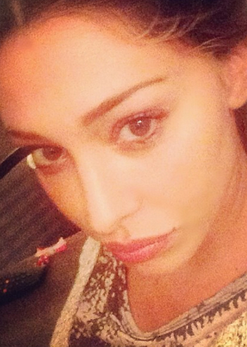 Belen Rodriguez, weekend con l'influenza