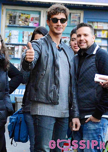 Stefano De Martino, prima pranzo con i fan