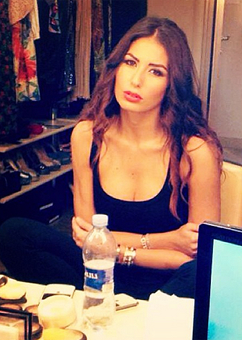 Elisabetta Gregoraci in camerino