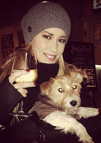 Elena Santarelli, spritz con Greta