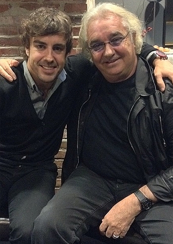 Flavio Briatore a Madrid con Alonso